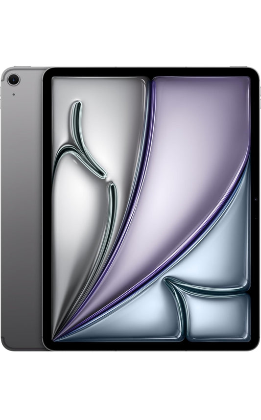Apple iPad Air 13″ with M3 chip: Built for Apple Intelligence, Liquid Retina Display, 1TB, 12MP Front/Back Camera, Wi-Fi 6E + 5G Cellular, Touch ID, All-Day Battery Life — Space Gray