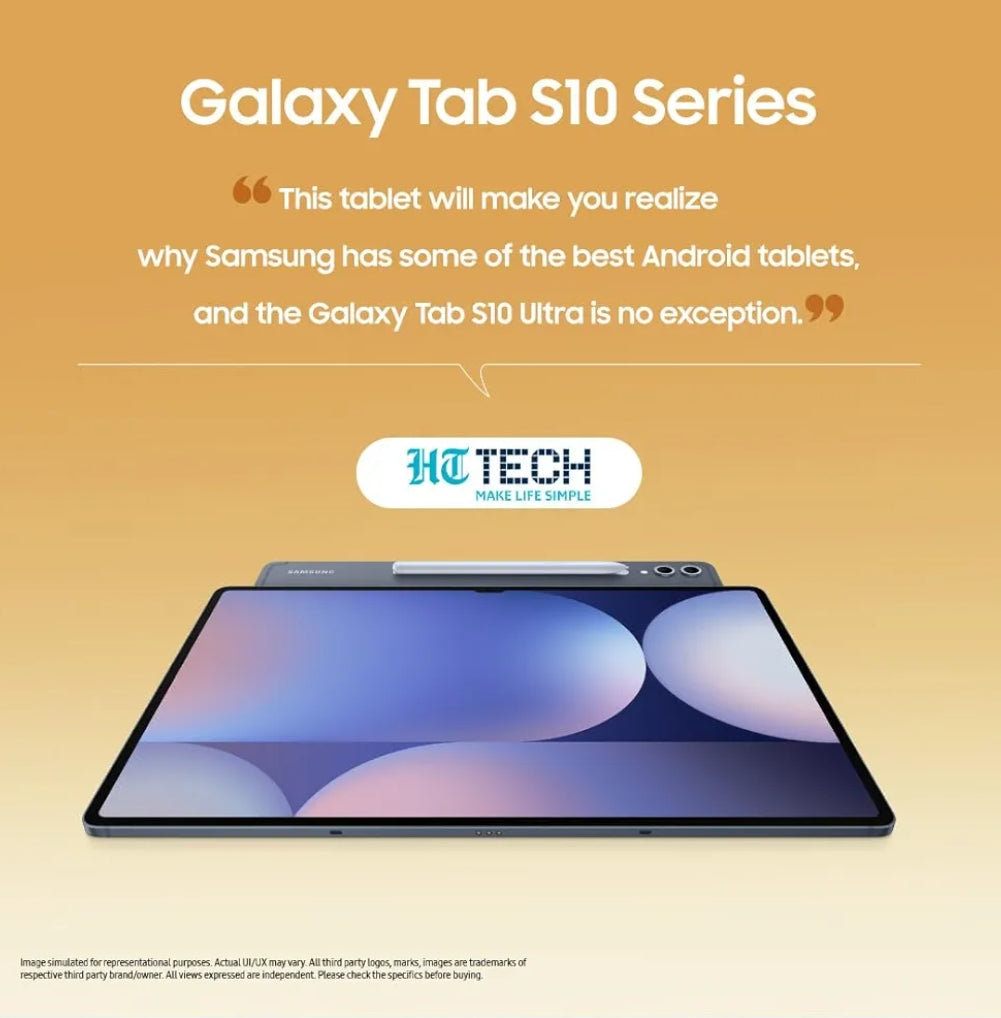 Samsung Galaxy Tab S10 Ultra [Smartchoice], S Pen in-Box, 36.99 cm (14.6 inch) Dynamic AMOLED 2X Display, 12 GB RAM, 256 GB Storage, Wi-Fi + 5G Tablet, Moonstone Gray