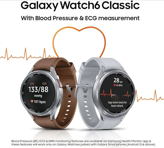Samsung Galaxy Watch6 Classic (Silver, 43mm)